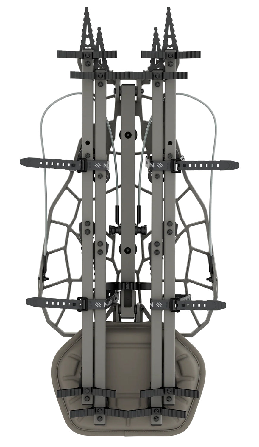 NOVIX Helo Hunt Ready Treestand System Classic Aluminum NX-HHRS
