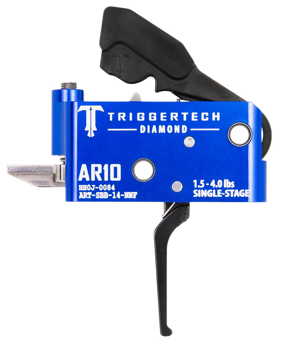 TriggerTech Diamond AR-10 Straight Flat Black Trigger ARTSAB14NNF