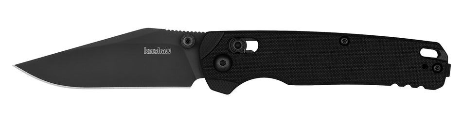 Kershaw Bel Air 6106BLK 3.05" Folding Plain Clip Point Black PVD CPM MagnaCut Blade Black G10 Textured Handle