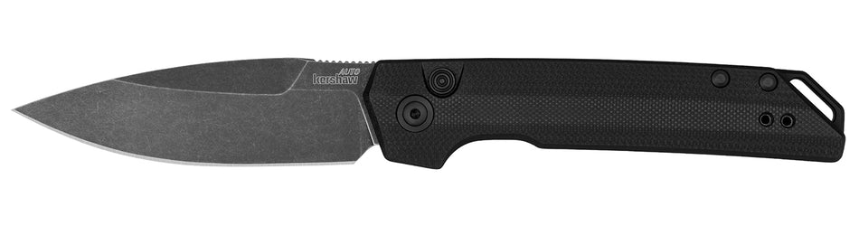Kershaw Launch Iridium 7038G10 3.45" Auto Folding CPM MagnaCut Black Oxide Blackwash Blade Black Anodized Aluminum/G10 Handle