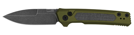 Kershaw Launch 22 7205 3.45" Automatic Folding Spear Point CPM MagnaCut Blade OD Green Anodized Aluminum/Black Micarta Handle