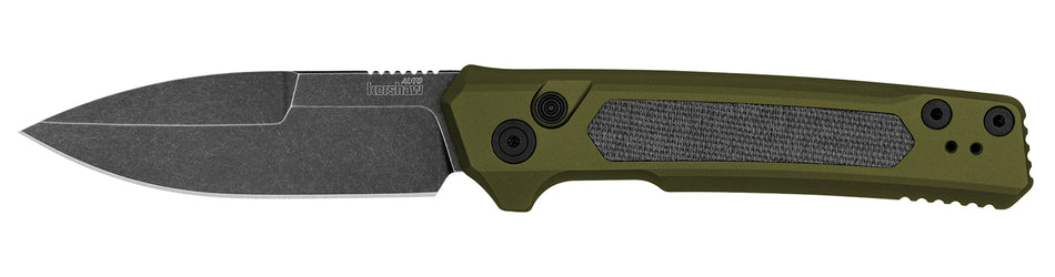 Kershaw Launch 22 7205 3.45" Automatic Folding Spear Point CPM MagnaCut Blade OD Green Anodized Aluminum/Black Micarta Handle