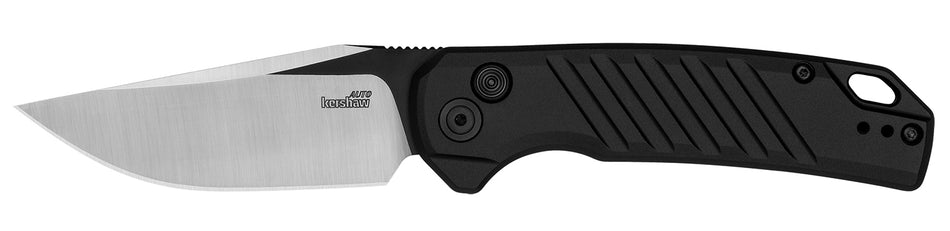 Kershaw Launch 23 7305 3.30" Auto Folding Trailing Point CPM 154 SS Blade Black Cerakote/Satin Finish Black Anodized Handle