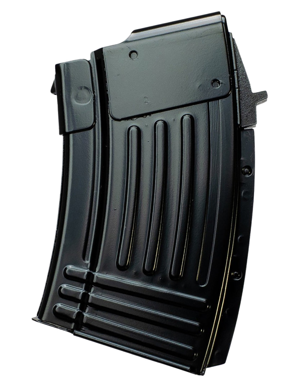 Global Ordnance AK-47 7.62x39mm 10rd Fully Ribbed Black Steel Magazine
