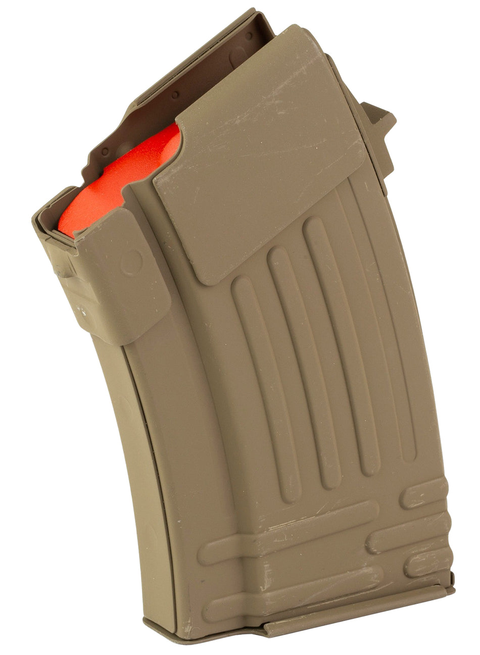 Global Ordnance FDE Steel 7.62x39mm 10-Round AK-47 Ribbed Magazine