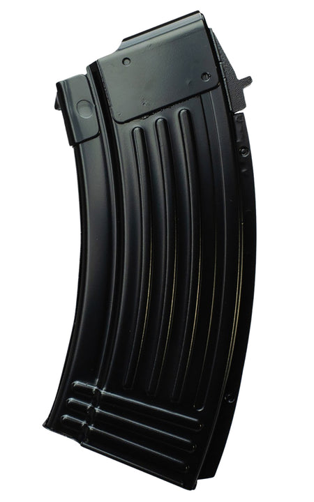 Global Ordnance AK-47 7.62x39mm 20rd Fully Ribbed Black Steel Magazine