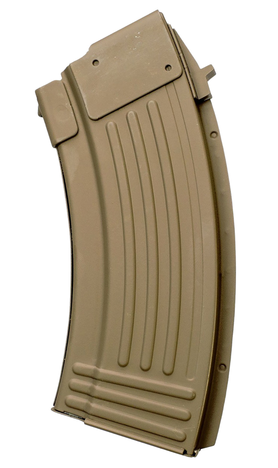 Global Ordnance FDE Steel 7.62x39mm 20-Round AK-47 Ribbed Magazine