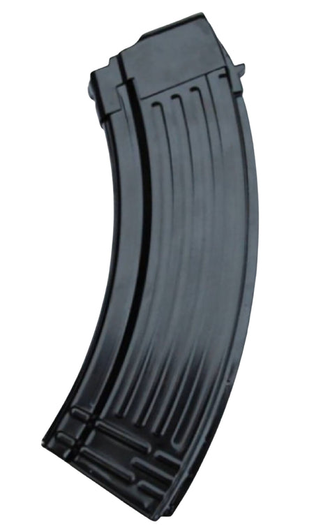 Global Ordnance AK-47 7.62x39mm 30rd Fully Ribbed Black Steel Magazine