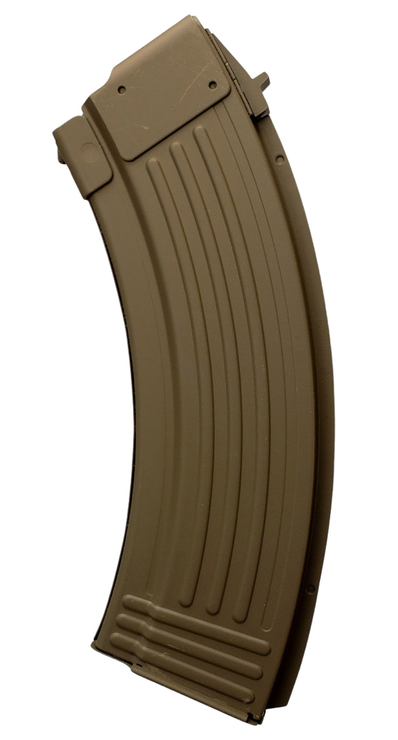 Global Ordnance FDE Steel 7.62x39mm 30-Round AK-47 Ribbed Magazine