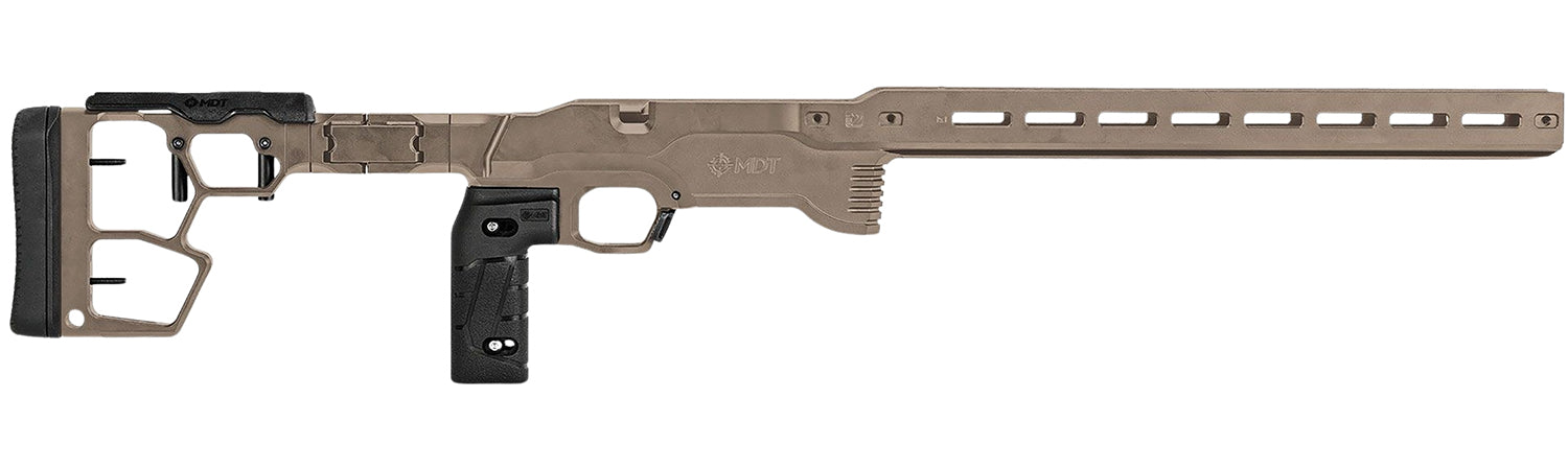 MDT 116079FDE Premier Gen2 Chassis Flat Dark Earth Cerakote Aluminum Ruger American Rimfire 34.40 OAL