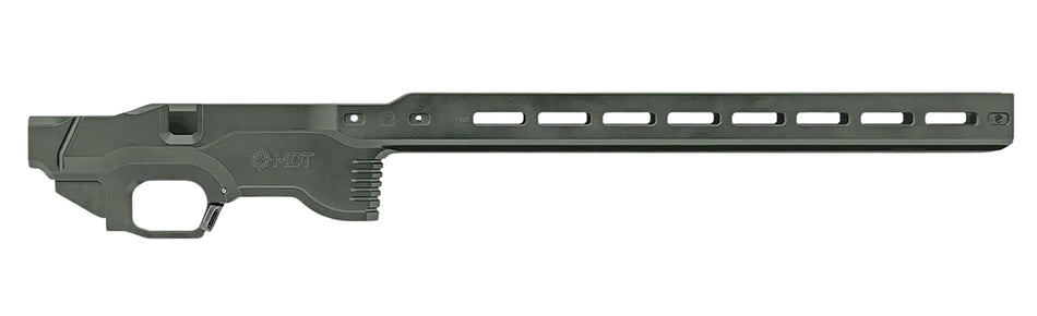 MDT 114881CCG Premier Gen2 Chassis Base Charcoal Green Cerakote Aluminum Ruger American Rimfire Right Hand