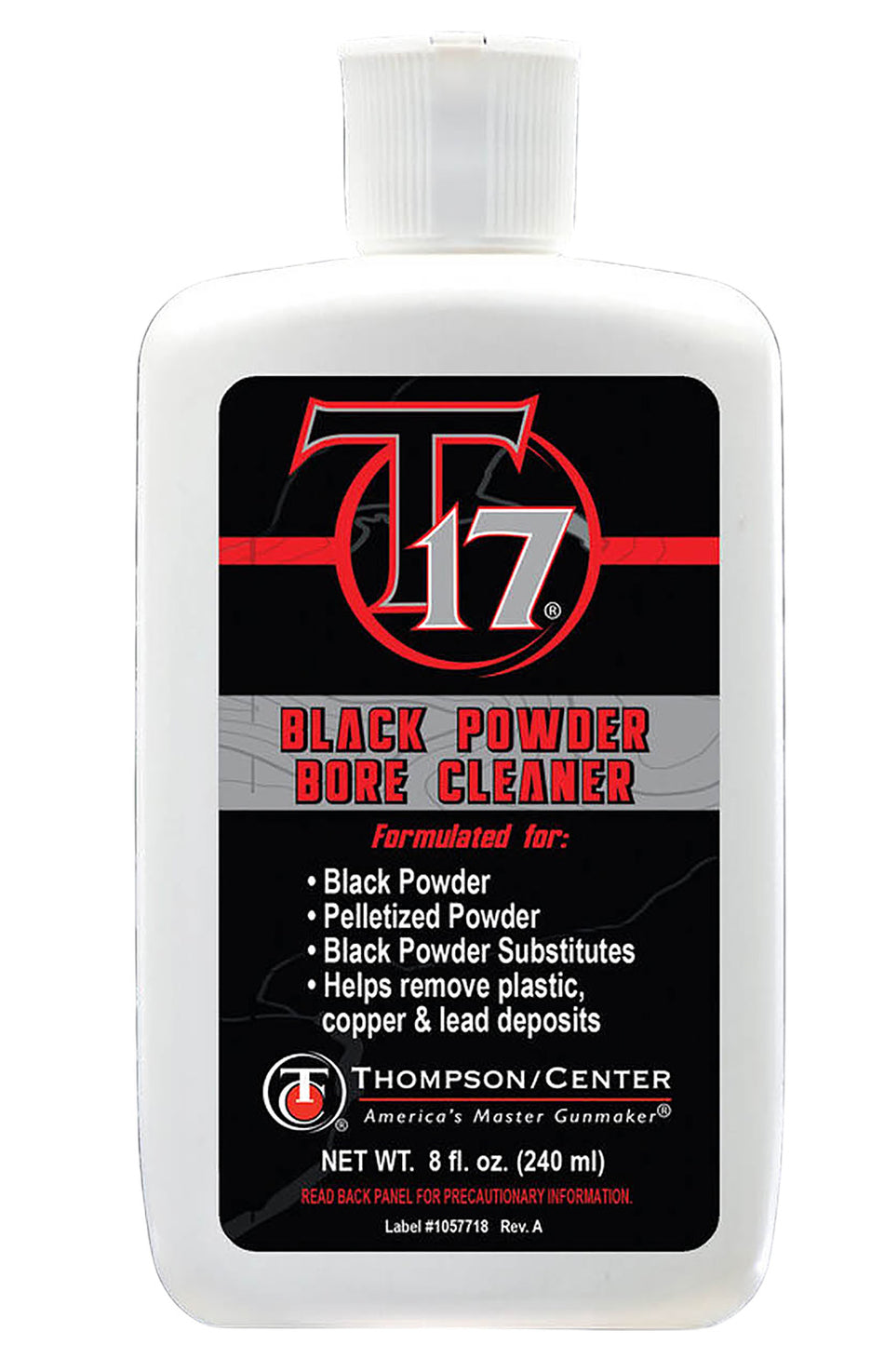 Thompson Center 9027R T17 Black Powder Bore Solvent 8-oz Bottle