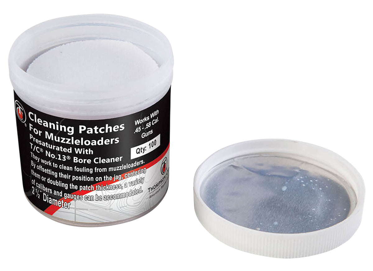 Thompson Center 9036R No. 13 Bore Cleaner Cleaning Patches 2.5" 100ct