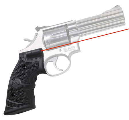 Crimson Trace Lasergrips 011290 S&W K & L Frame Round Butt, Red Laser Sight 633nM Wavelength, Black Polymer