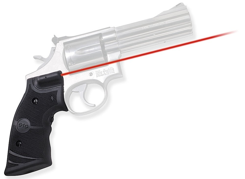 Crimson Trace Lasergrips 011280 S&W K & L Frame Square Butt, Red Laser Sight 633nM Wavelength, Black Polymer
