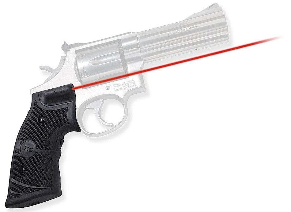 Crimson Trace Lasergrips 011280 S&W K & L Frame Square Butt, Red Laser Sight 633nM Wavelength, Black Polymer