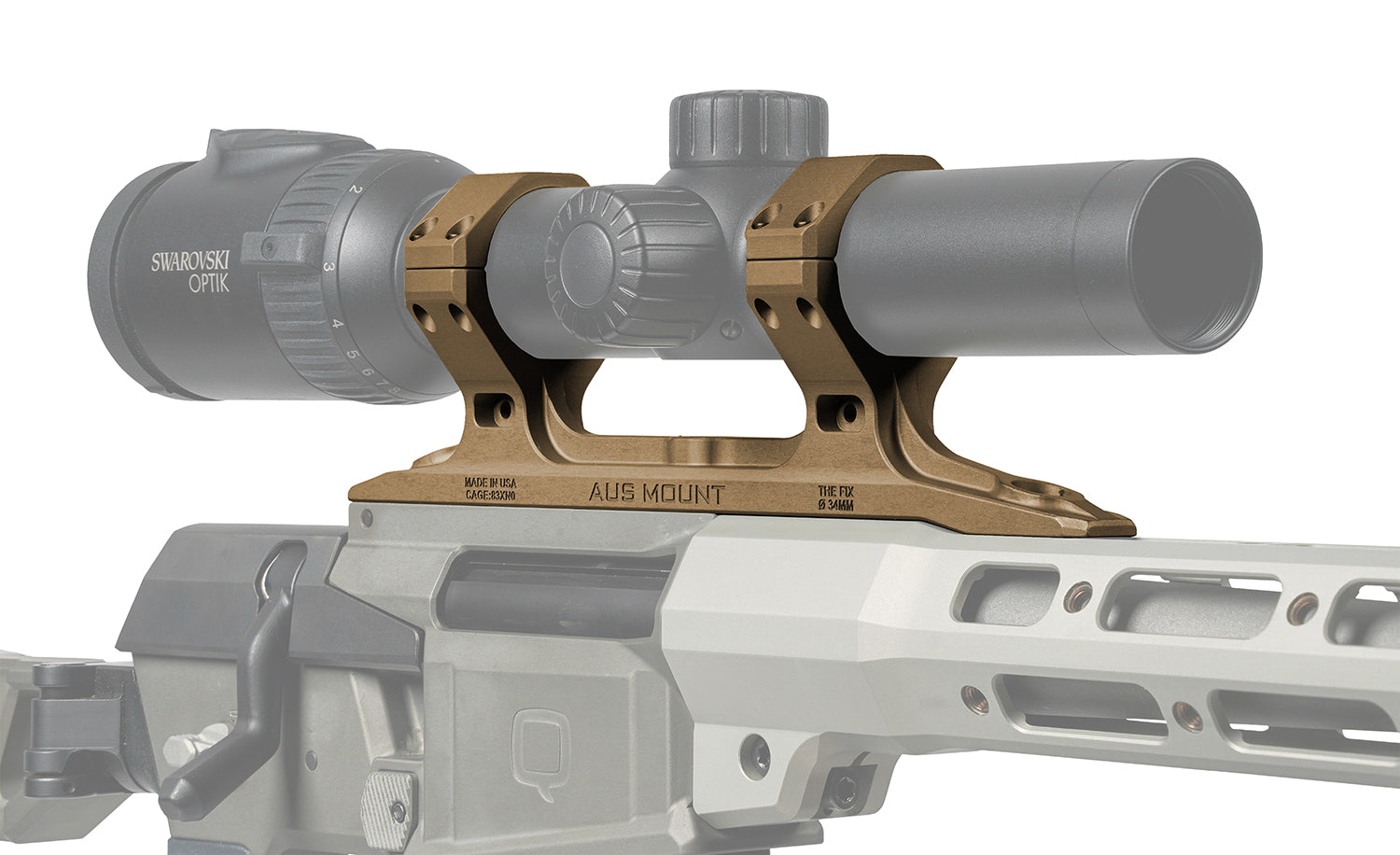 Q 100-323 AUS 34MM Direct Optic Mount for The Fix – FDE