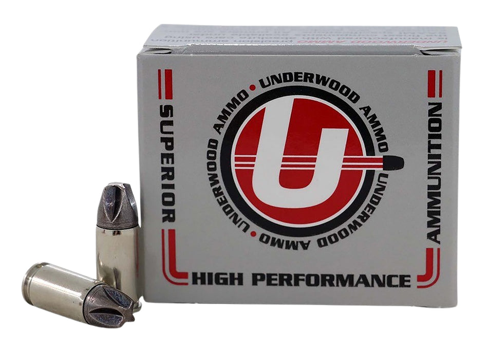 Underwood Ammo 9mm Luger / Parabellum Handgun Ammo Platinum Edition Xtreme Defender +P+ Solid Monolithic Solid 90 grain 