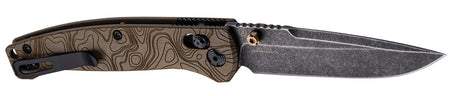 Hogue Mysto Able Lock Folding Knife 3.4" Clip Point Stonewash Earth Handle