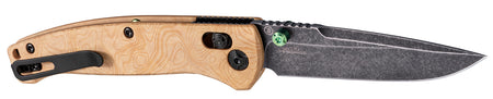 Hogue Mysto Able Lock Folding Knife 3.4" Clip Point Maple Valley Wood Handle