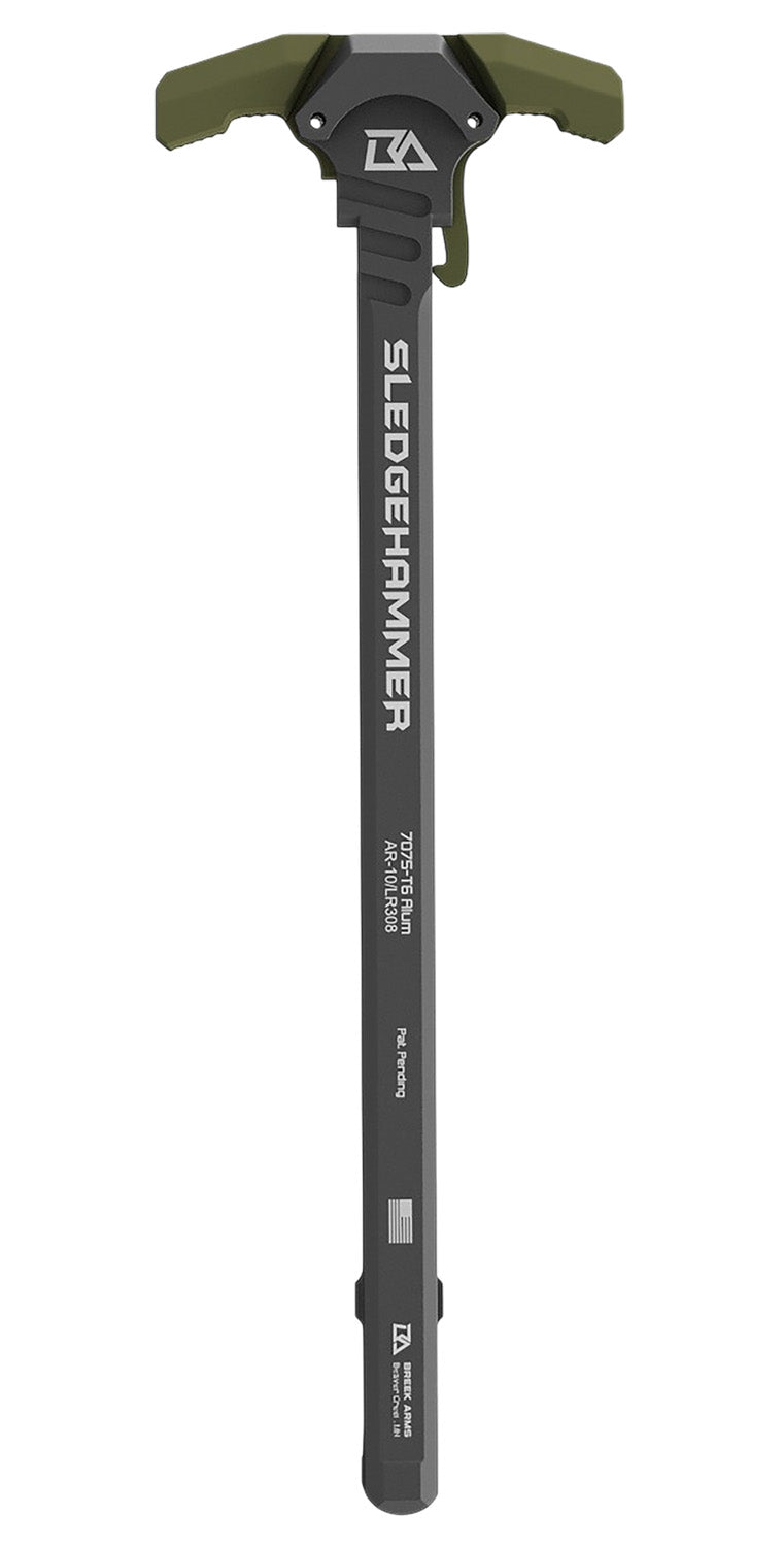 Breek Arms Sledgehammer Ambi AR-10 Charging Handle Green Finish