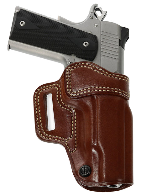 Galco AV266 Avenger OWB Belt Slide Holster Tan Leather for 4-4.25" 1911