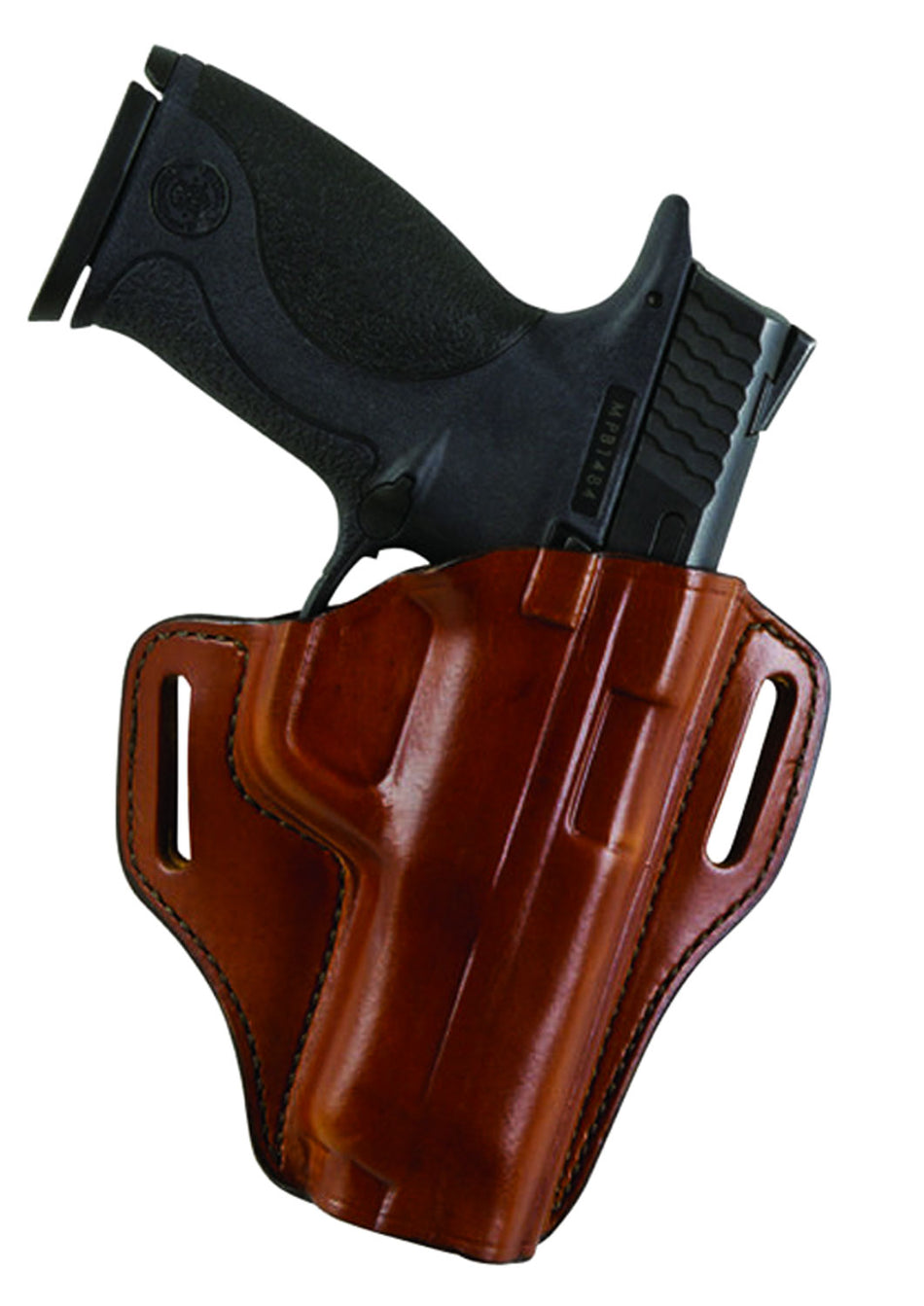 Bianchi 57 Remedy OWB Size 18 Tan Leather Belt Slide Holster Compatible w/ Springfield XDS Right Hand