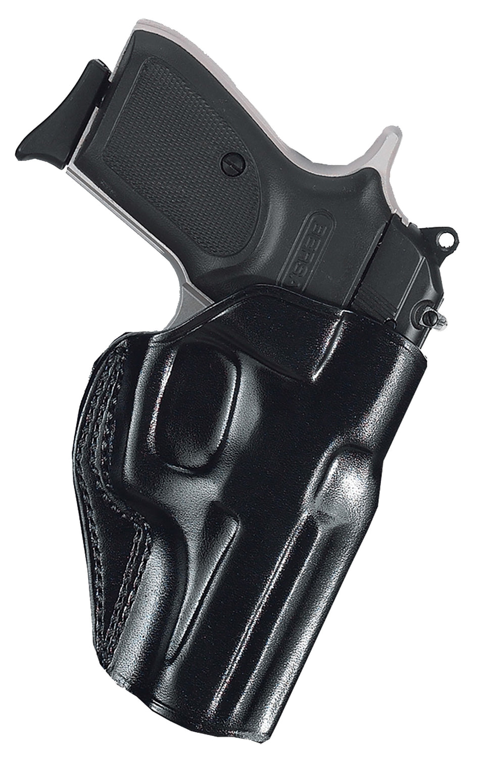 Galco SG800B Stinger OWB Holster Black Leather for Glock 43 43X Springfield Hellcat Taurus GX4 Right Hand