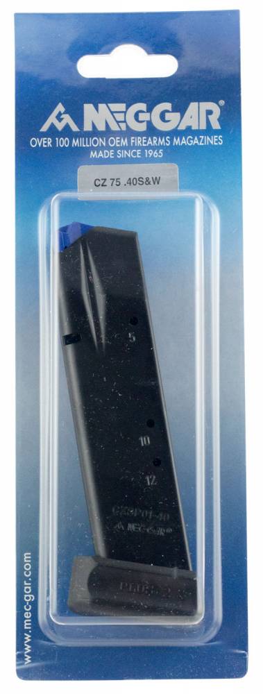 Mec-Gar CZ 75B 85B SP-01 Shadow .40 S&W 13 Round Blued Extended Mag