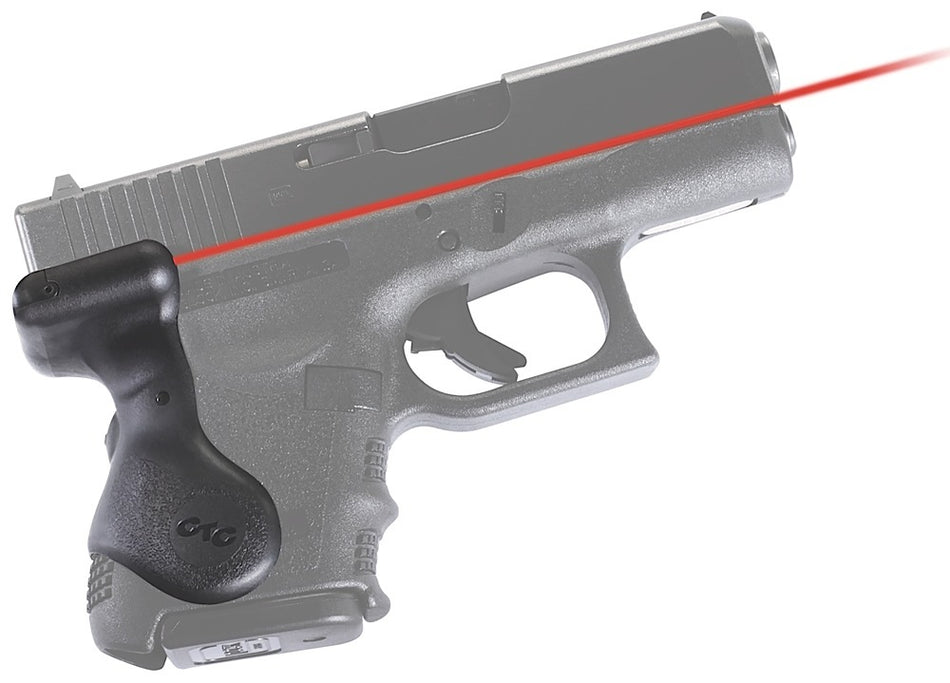 Crimson Trace Lasergrips 011340 Compatible with Glock Gen3 Subcompacts 26/27/28/33/39, Red Laser Black Polymer