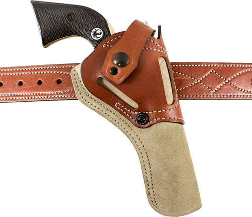 DeSantis Wild Hog Ambidextrous Natural Leather OWB Holster Colt SAA 4 3/4"