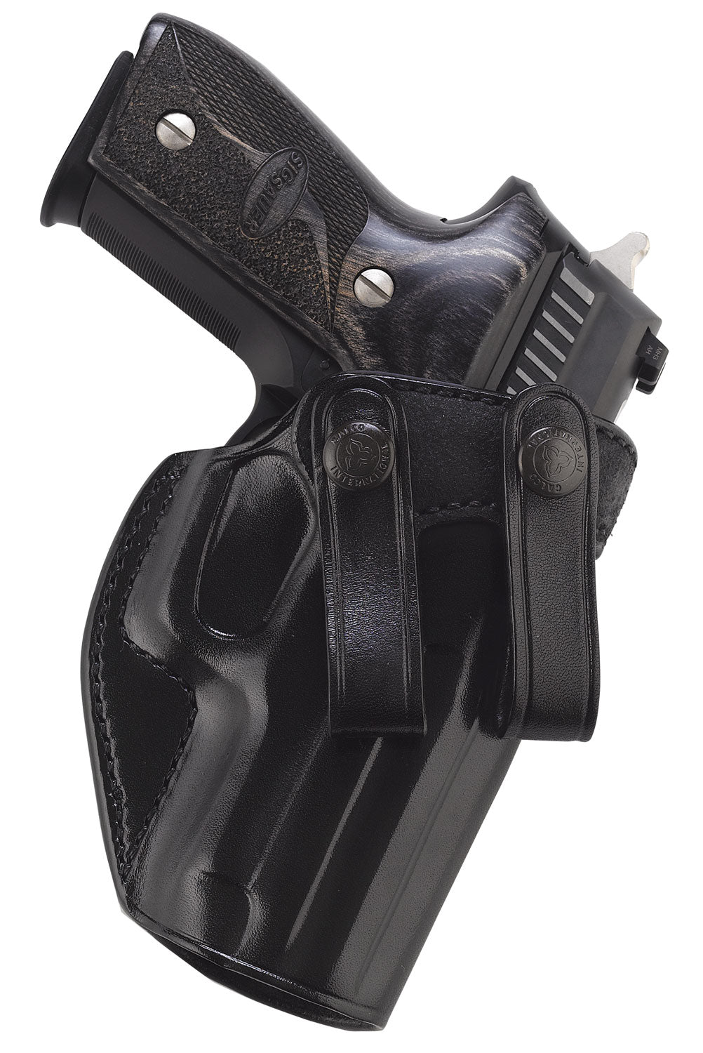 Galco SUM822B Summer Comfort IWB Black Leather Belt Loop Fits Sig P320 Compact Beretta APX RH