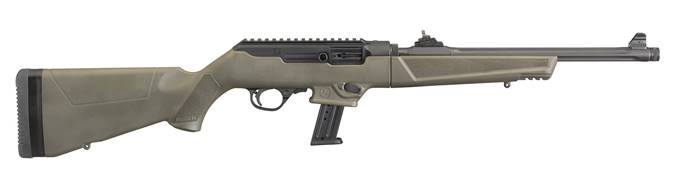 Ruger PC Carbine 19106, 9mm Luger, 17+1 Capacity, 16" Threaded/Fluted Barrel, OD Green