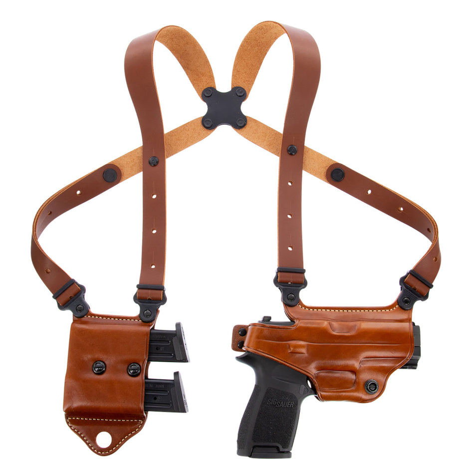 Galco MCII250 Miami Classic II Tan Leather Shoulder System for Sig P226 P228 P229 Right Hand