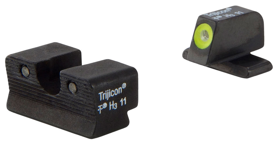 Trijicon 600751 Springfield XD-S/XD-E HD Night Sights – Green/Yellow Front, Green Rear