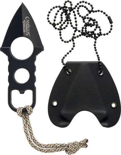 Camillus Heater 2" Stainless Boot Knife w/ Paracord and Sheath