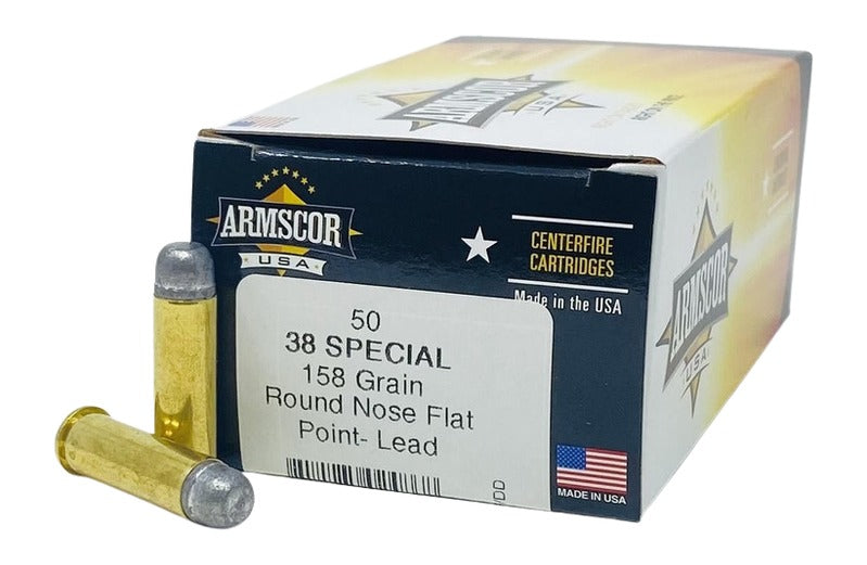 Armscor .38 Special FAC385N USA Competition Lead Round Nose Flat Point 158 Grain