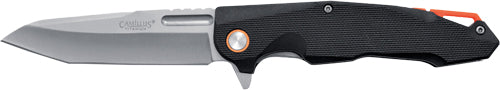 Camillus Regent 4" Stainless Folding Knife with Black Nylon Handle