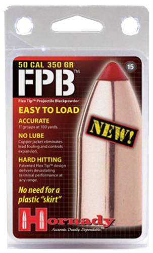 Hornady 50 Caliber FPB 300gr Black Powder Bullets 15-Count