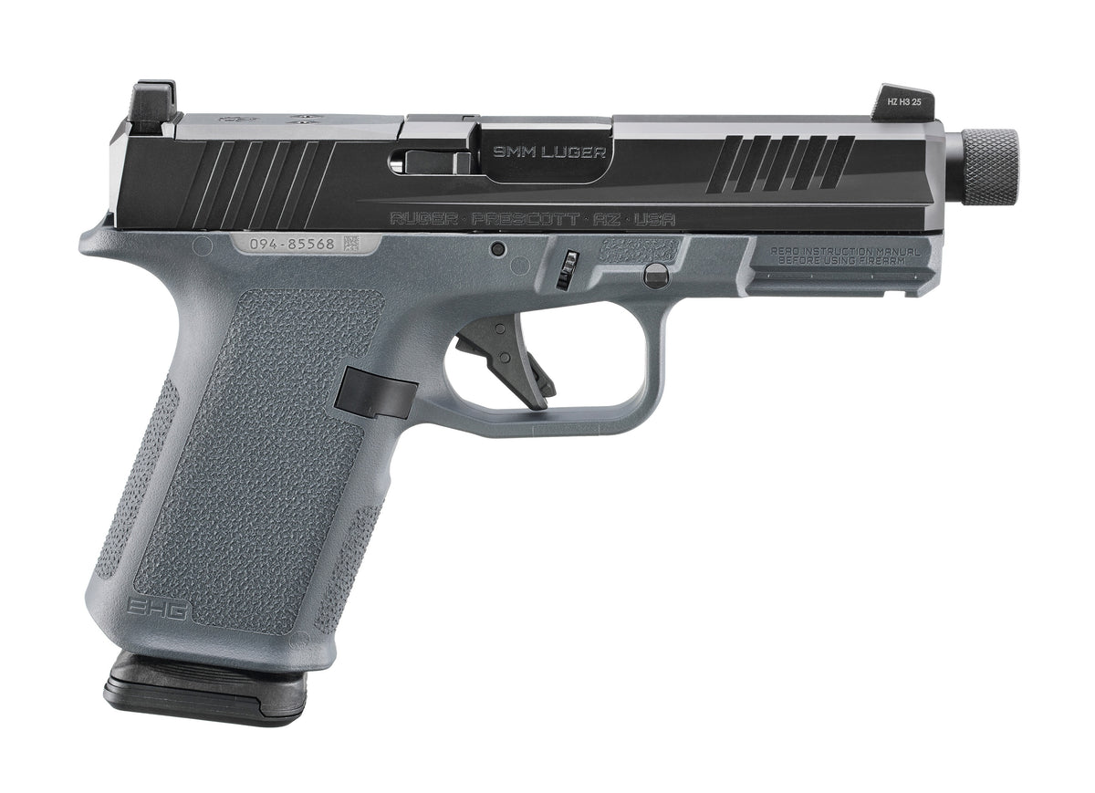 Ruger 19412 RXM 9mm 4.50" Threaded Barrel, Optic Ready Slide, Stealth Gray Frame, RMR/RMSc Footprint