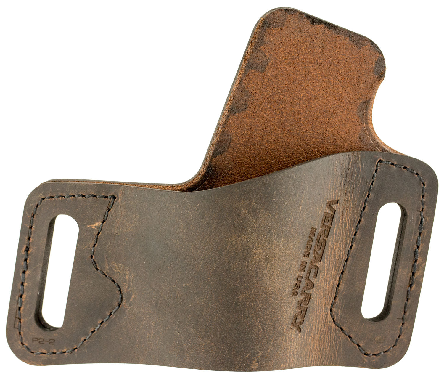 Versacarry WBOWB22 Protector S1 OWB Belt Slide Holster Brown Leather Browning Hi-Power RH