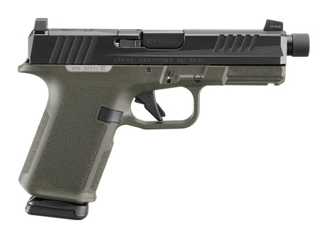 Ruger 19436 RXM 9mm Luger 15+1 4.50" Pistol - Threaded Barrel, OD Green Frame, Optic Ready