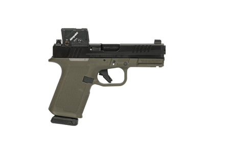Ruger 19463 RXM 9mm Luger 15+1 4" Pistol Black/OD Green Combo w/ Aimpoint COA Red Dot