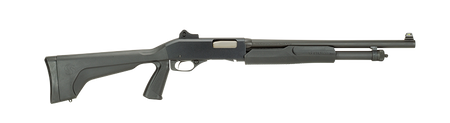 Stevens 19495 320 Security Full Size 12 Gauge Pump 3" 5+1 18.50" Matte Black Carbon Steel Barrel, Matte Black Aluminum Receiver, Fixed w/Pistol Grip Matte Black Synthetic Stock, Ambidextrous