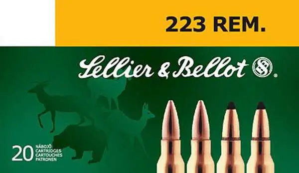 Sellier & Bellot (S&B) .223 Remington SB223B Soft Point SP 55 Grain