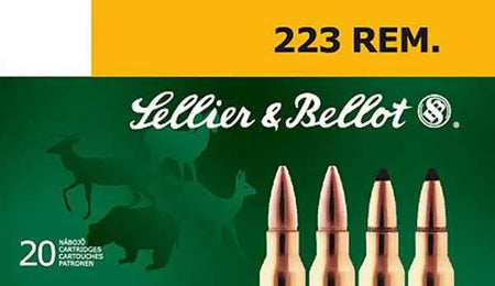 Sellier & Bellot (S&B) .223 Remington SB223B Soft Point SP 55 Grain