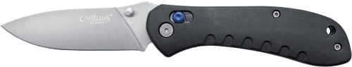Camillus Rovax 3.25" Stainless Folding Knife with Black Nylon Handle