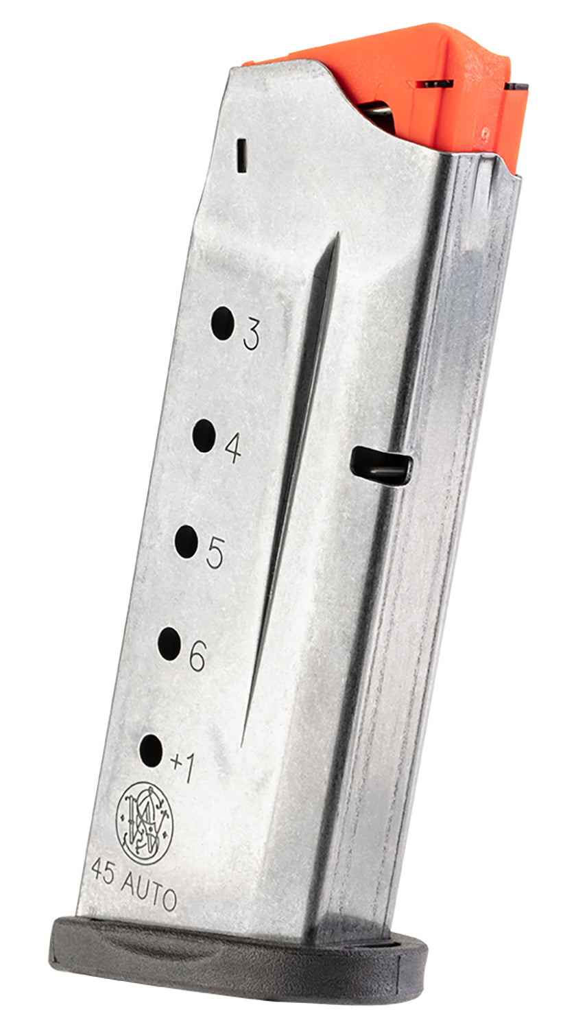 S&W M&P Shield 6rd .45 ACP Stainless Pistol Magazine