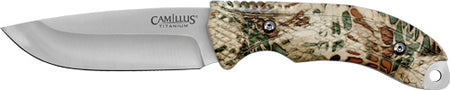 Camillus Mask 4" Stainless Drop Point Fixed Blade Knife in Camo