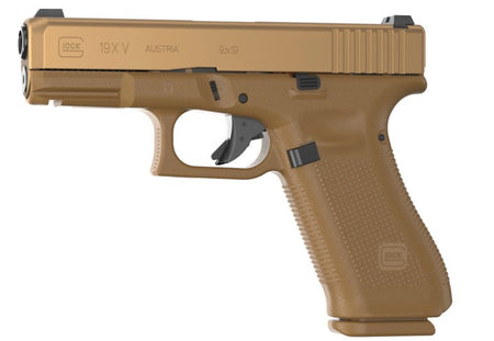 Glock G19X V 9mm Luger 17+1 4.02" Coyote Brown Pistol, Ambidextrous Controls